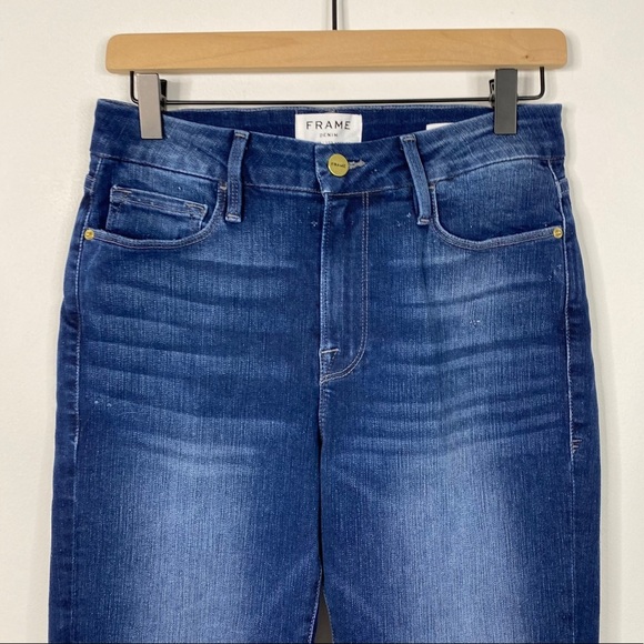 Frame Le Crop Mini Boot Bustle Blvd Denim Jeans 28 - Picture 2 of 8
